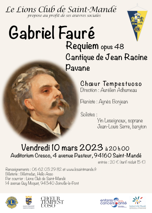 10 mars 2023 Fauré